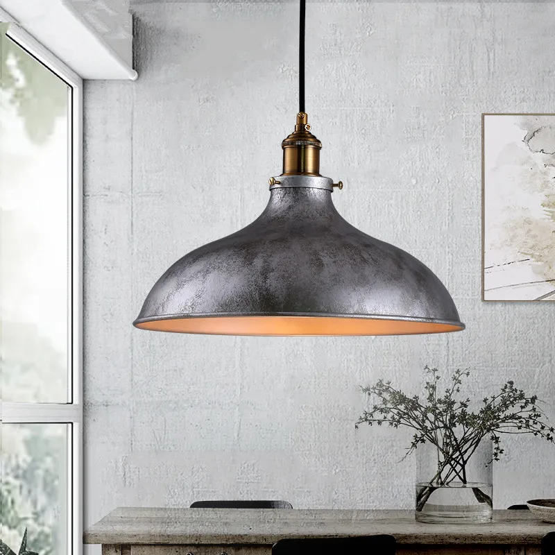 Vintage Pendant Light Wrought Iron hanging lamp Retro Village Terrace