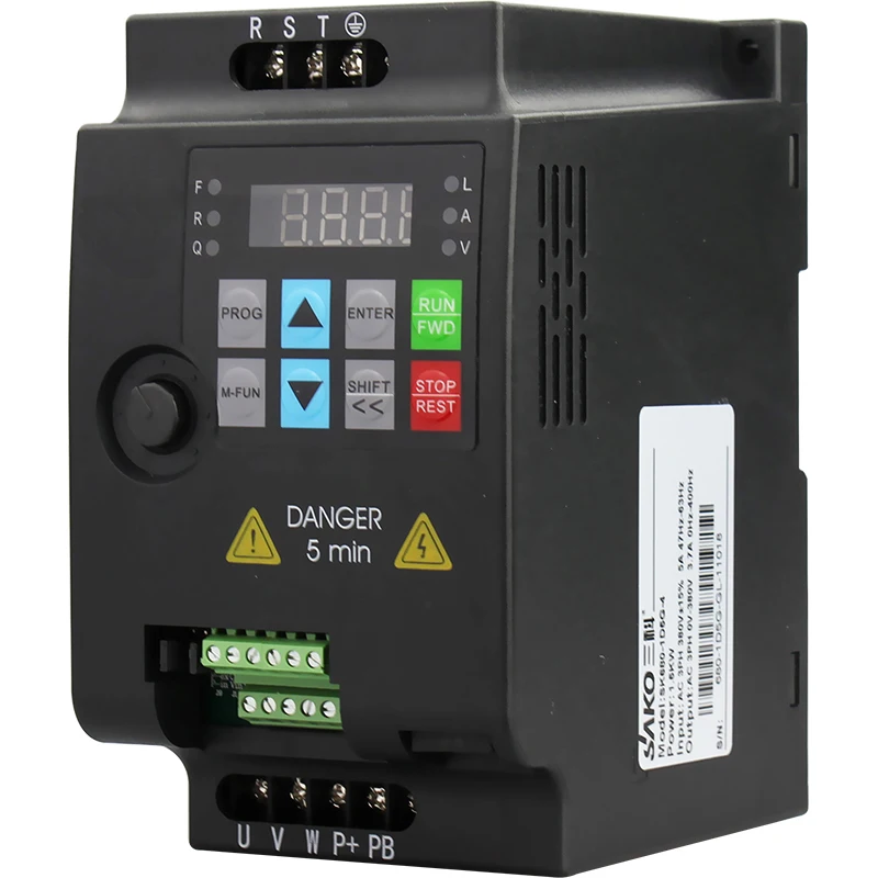 1 шт. Новый 7.5kw 3 фазы AC380V преобразователь частоты VFD регулируемый | Отзывы и видеообзор