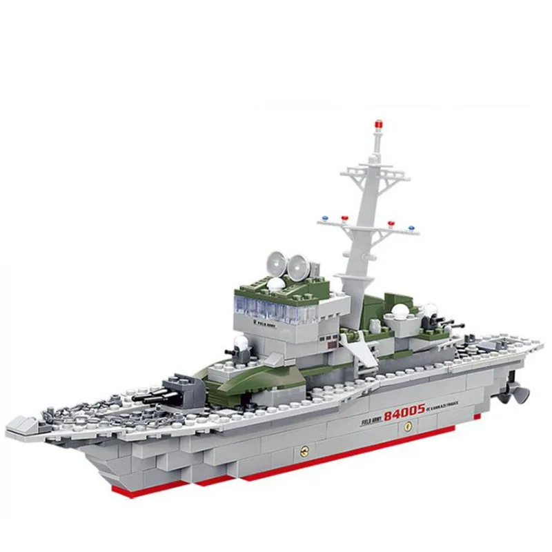 

228pcs Legoings Military Ship Imitation Gun Weapon Equipment Technic Designer Model Building Blocks Kit Toys Kids Gifts