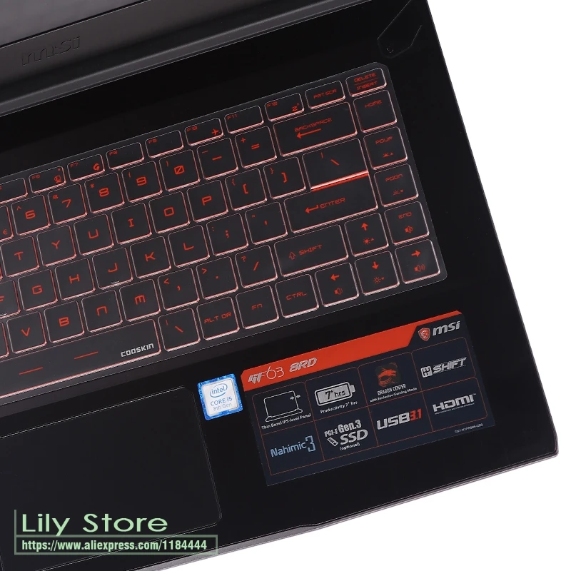Ультратонкий защитный чехол для клавиатуры из ТПУ MSI PS42 8rb тонкий 14 дюймовый