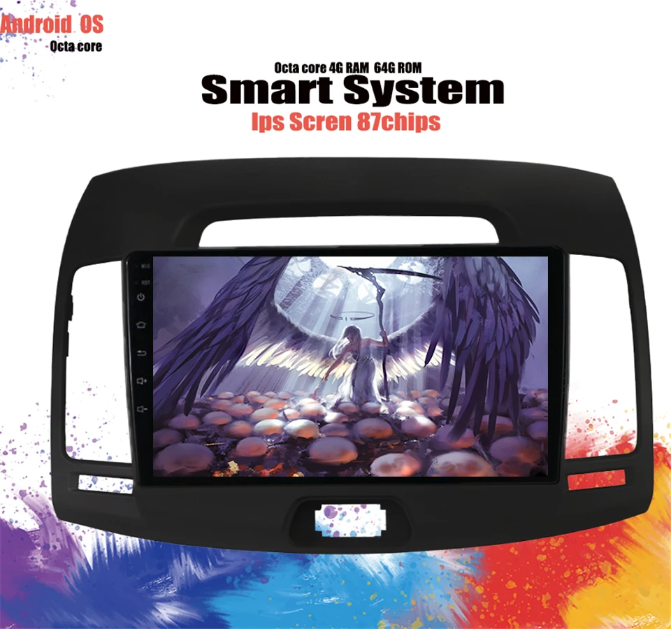 6 + 128G Android 10 0 автомобильный dvd плеер GPS радио для Hyundai Elantra 2007 2011 Навигация телефон