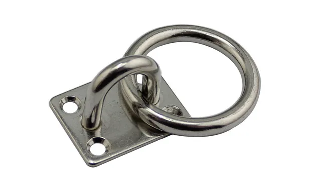 4 Piastre Per Occhielli In Acciaio Inox - Ganci Da Soffitto Nero, Per Tende E Attrezzature - Foto 9