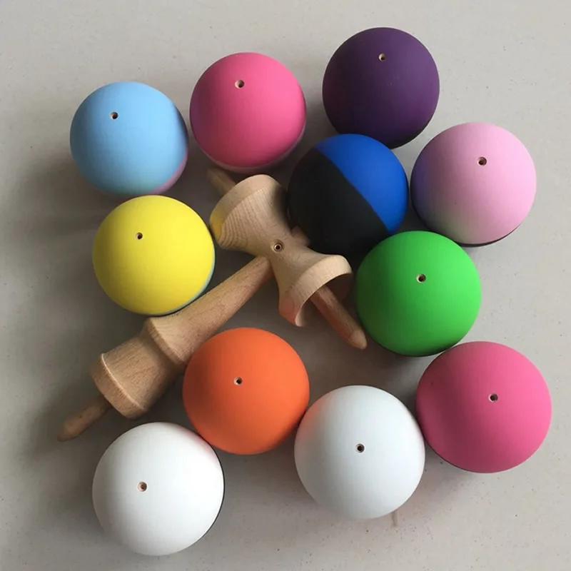 21,5 см Деревянный красочный шар Kendama PU краска умелая игрушка для жонглирования мяч традиционная для отдыха на открытом воздухе спортивная игра