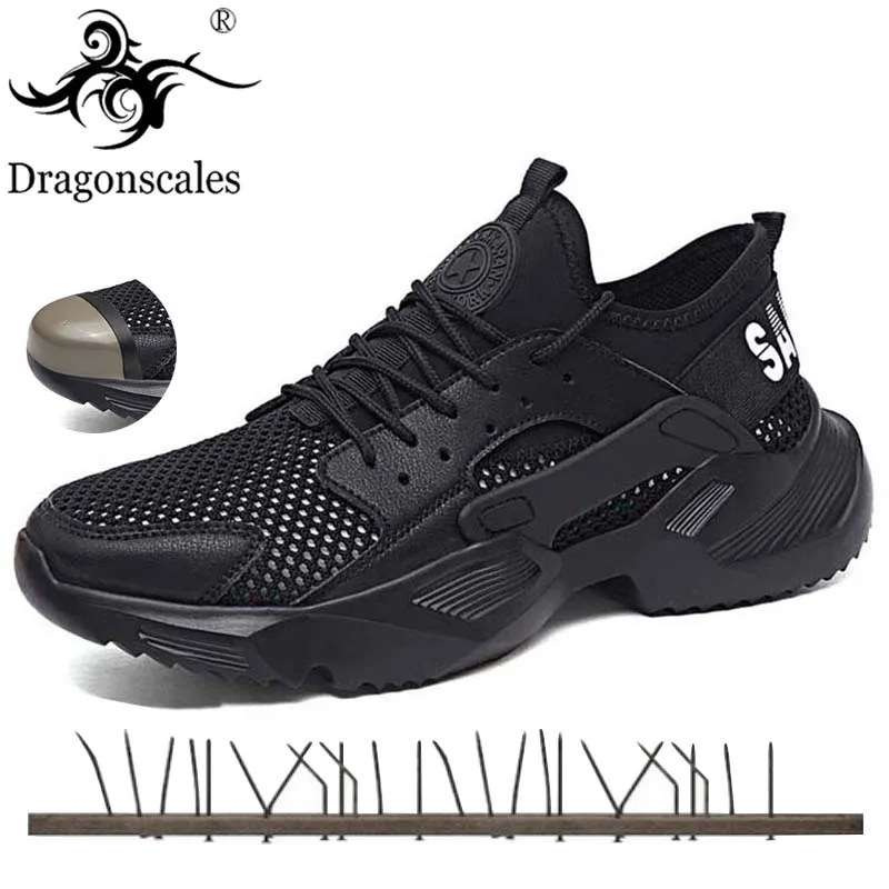 Online Dropshipping zapatos de seguridad para hombre ZAPATOS DE TRABAJO transpirables de verano Zapatos ligeros antigolpes Zapatillas de malla de construcción para hombre