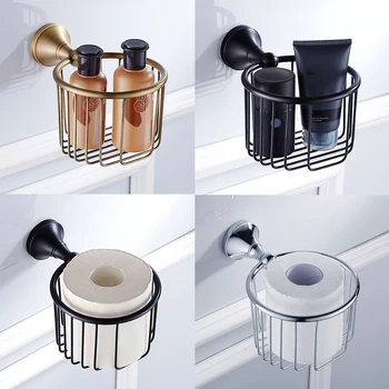 

Household Simple Toilet Paper Towel Basket Paper Towel Holder Stand For Shelf Bathroom Hardware Accessories