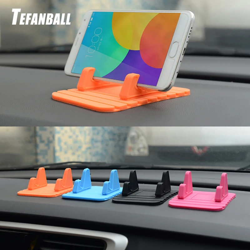 

Car Decor Soft Silicone Phone Holder Anti Slip Mat Pad Automobiles Dashboard GPS Support Desktop Stand Bracket Auto Accessories