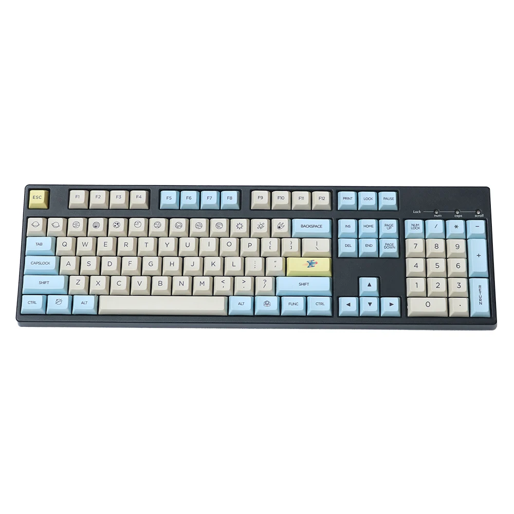 Xda профиль 165 клавиш pbt Материал краситель подложка keycap для mx Переключатель