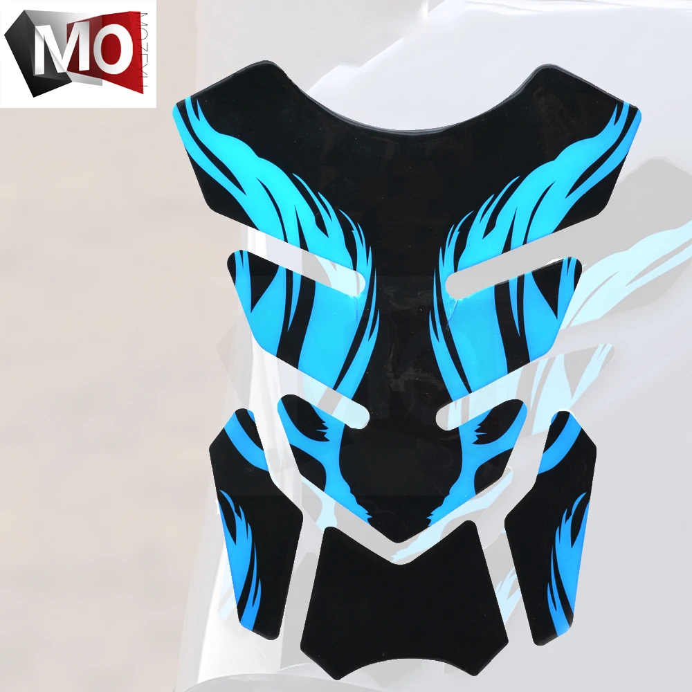 

Tank Pad Tankpad Protector Sticker Motorcycle Fishbone 3D Rubber sticker Motorcycle Tank sticker for suzuki GSF600 1000 Bandit S