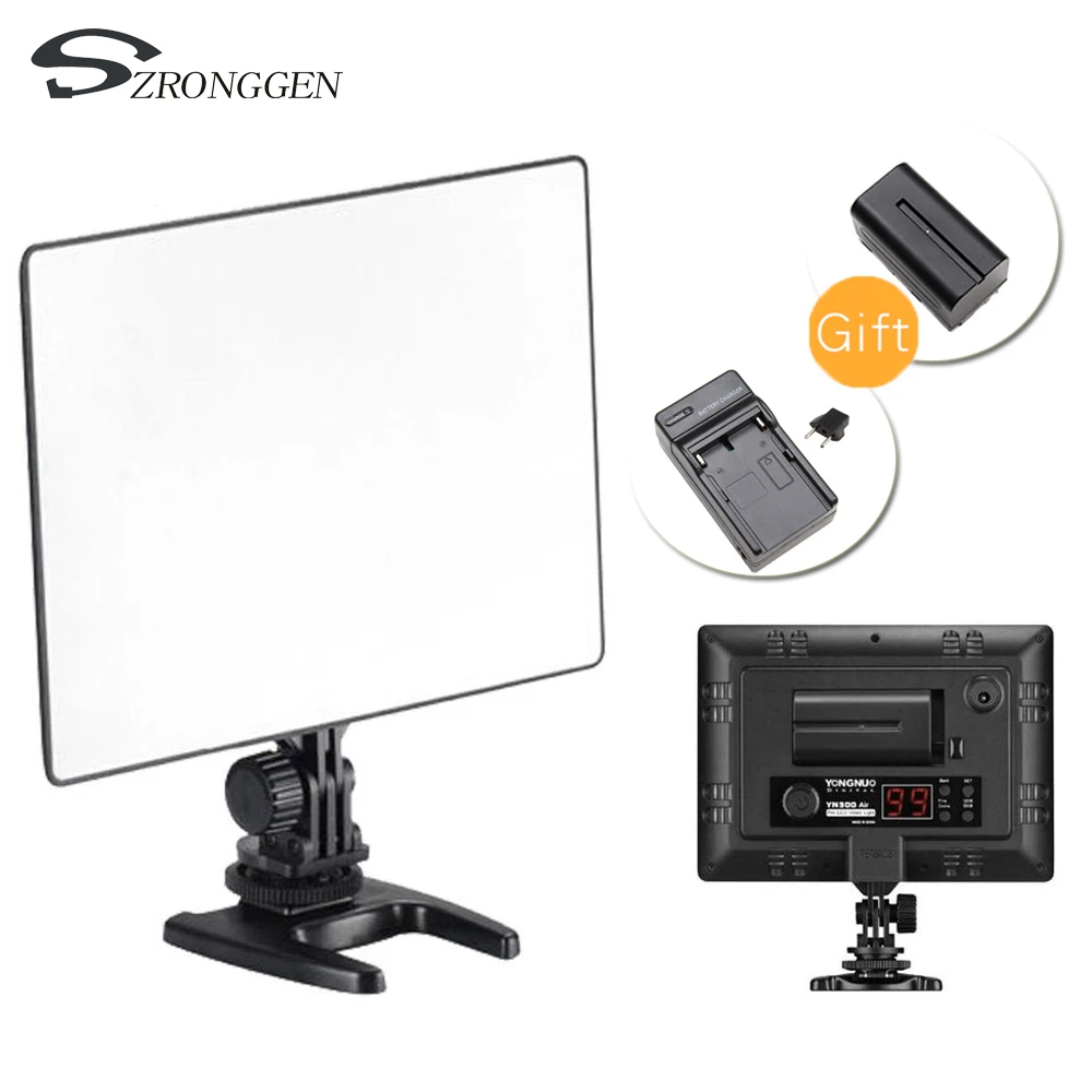 

YONGNUO YN300 air YN-300 air yn 300 AIR Pro LED Camera Video Light For Canon Nikon + Battery+charger