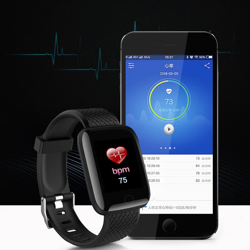 Greentiger D13 Смарт-часы IP67 Водонепроницаемый фитнес-трекер пульсометр Монитор артериального давления спортивный умный браслет Android IOS