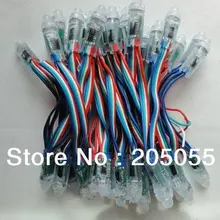 50 шт./строка LPD6803 IC 50 узлов светодиодный пиксельный rgb модуль водонепроницаемый матовый цифровой 12 мм струна punctiform круглый потолочный светильник версия 5 V