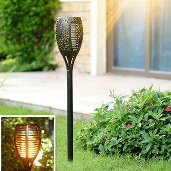 

1 Pcs /2 Pcs LED Solar Light Solar Flickering Flame Torch Light Waterproof Outdoor Garden Lamp Landscape Decoration Lawn Light #