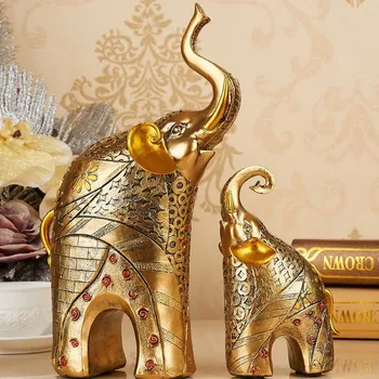 

Town house treasure Handmade Thai mother and son elephant Auspicious ornaments Wedding birthday, Chinese Valentine's Day gift