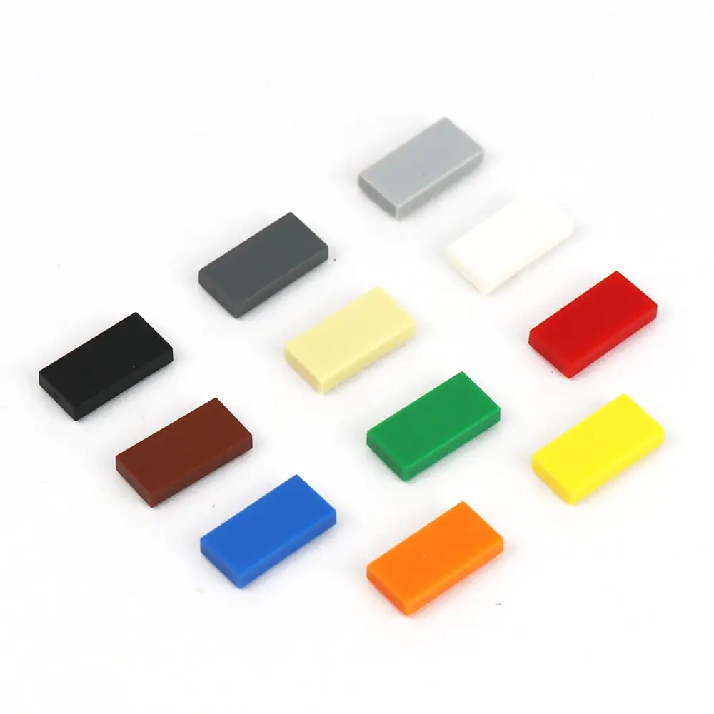 100 피스 평면 타일 1X2 DIY 계몽 MOC 빌딩 블록 브릭, 어린이 장난감, 소년, 타일 3069 과 호환 부품 교체