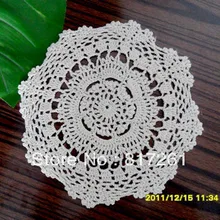 Новинка г. ZAKKA Модная хлопковая ткань вязаная крючком doily цветы doilies Подставная тарелка коврик 10 рис/лот 22 см