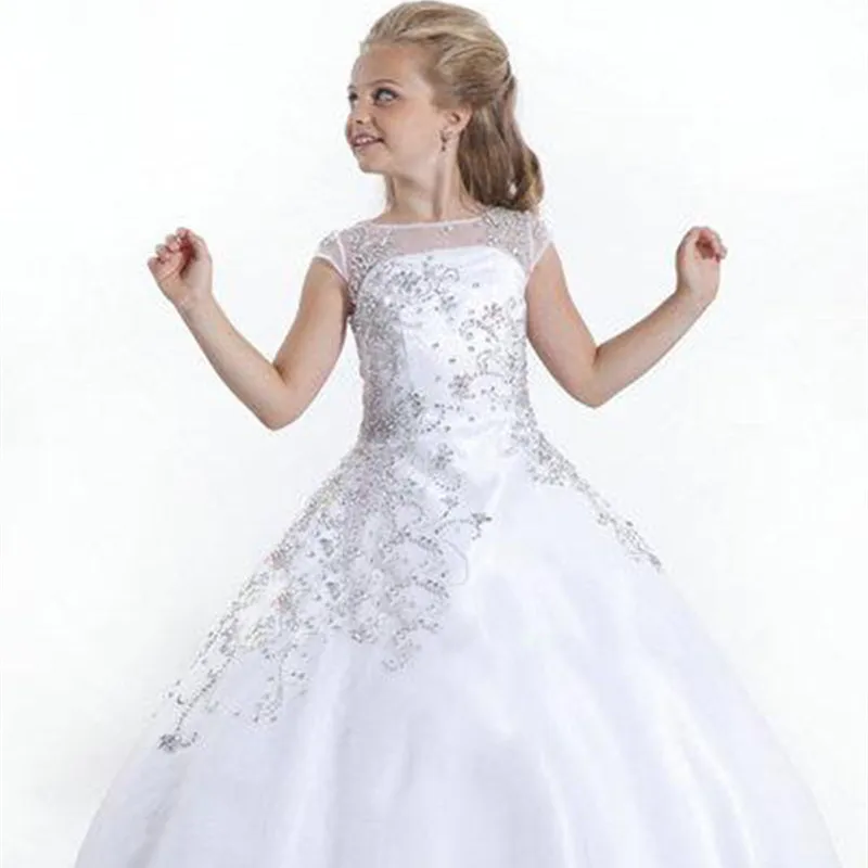 little girl white flower girl dresses