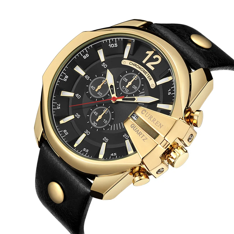 CURREN Men’s Sports Quartz Watch Men Top Brand Luxury Designer Watch Man Quartz Gold Clock male Fashion Relogio Masculino Date CURREN Men’s Sports Quartz Watch Men Top Brand Luxury Designer Watch Man Quartz Gold Clock male Fashion Relogio Masculino Date