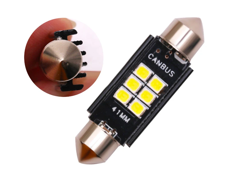 1 шт. гирлянда лампы CANBUS 31 мм 36 39 41 C5W светодиодный без ошибок 3030 6 SMD интерьерные для