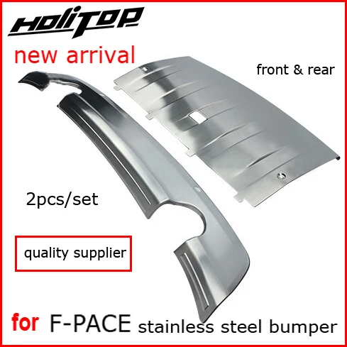 front&rear bumper guard bumper cover skid plate for Jaguar F-PACE F Pace,304 stainless steel,necessary protection for your car