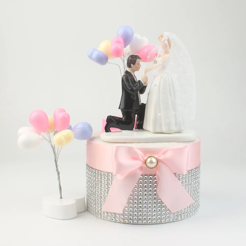 Смоляные топперы для свадебного торта жениха и невесты, подарок для пары, Топпер для свадебного торта, статуэтка для свадебного украшения
