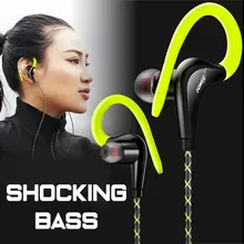 Sportowe słuchawki Fonge zaczep na ucho Super Bass Sweatproof Stereo słuchawki sportowe słuchawki dla Xiaomi Huawei Galaxy s6 inteligentny telefon