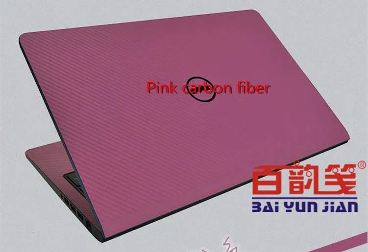 Специальный Ноутбук углеродного волокна виниловая кожа наклейки крышка защита для lenovo ThinkPad E580 E585 15,6" - Цвет: Pink Carbon fiber