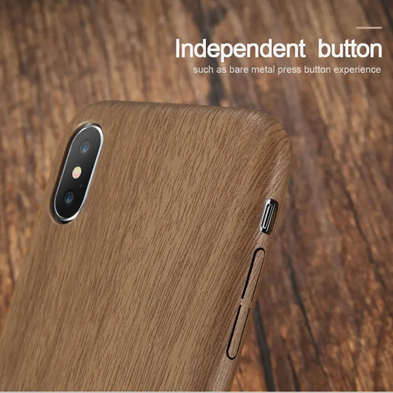 Роскошный Деревянный чехол KISSCASE для iPhone 8 7 Plus мягкая деревянная задняя крышка 6 6s