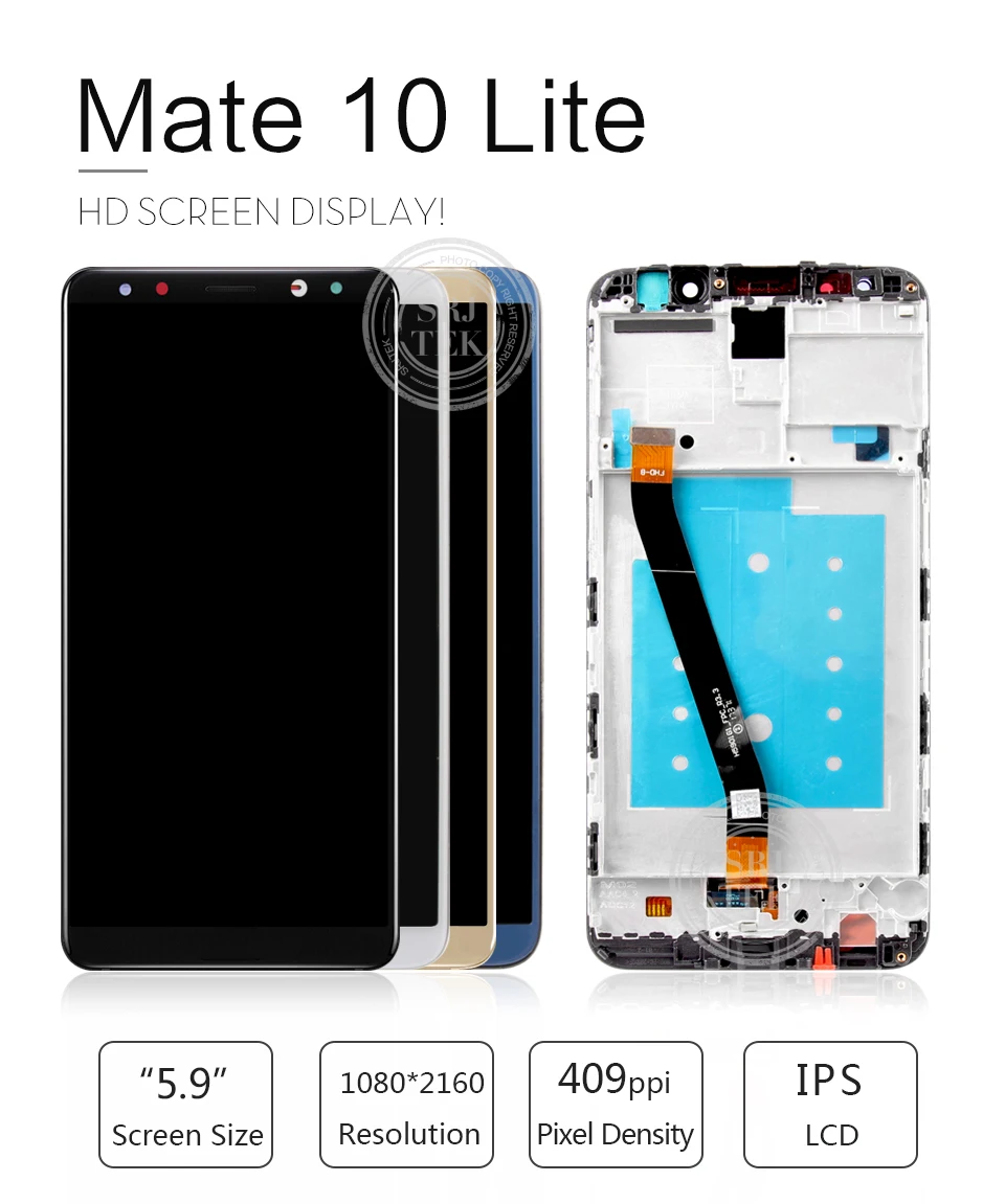 Протестированный для HUAWEI mate 10 Lite ЖК сенсорный экран с рамкой дисплей mate 10 Lite дисплей ЖК Nova 2i RNE-L21 Замена