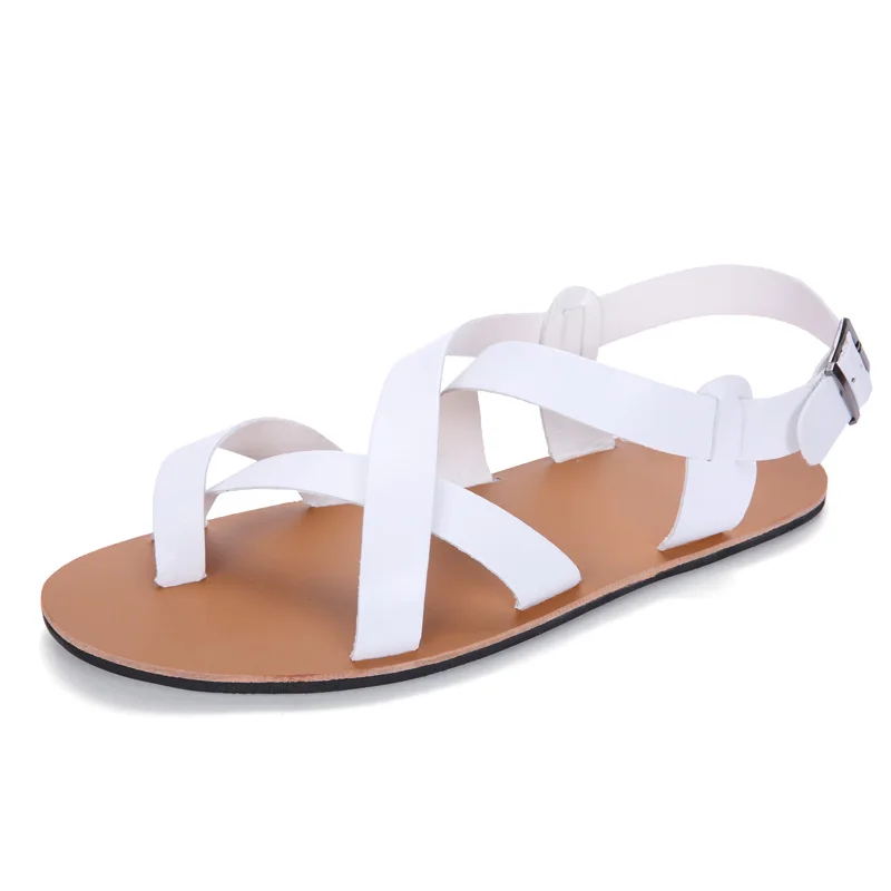 men sandals Casual Summer Beach Leather Ankle Strap Cross-tied Gladiator Shoes Roman Men Sandals sandalias hombre men sandals Casual Summer Beach Leather Ankle Strap Cross-tied Gladiator Shoes Roman Men Sandals sandalias hombre