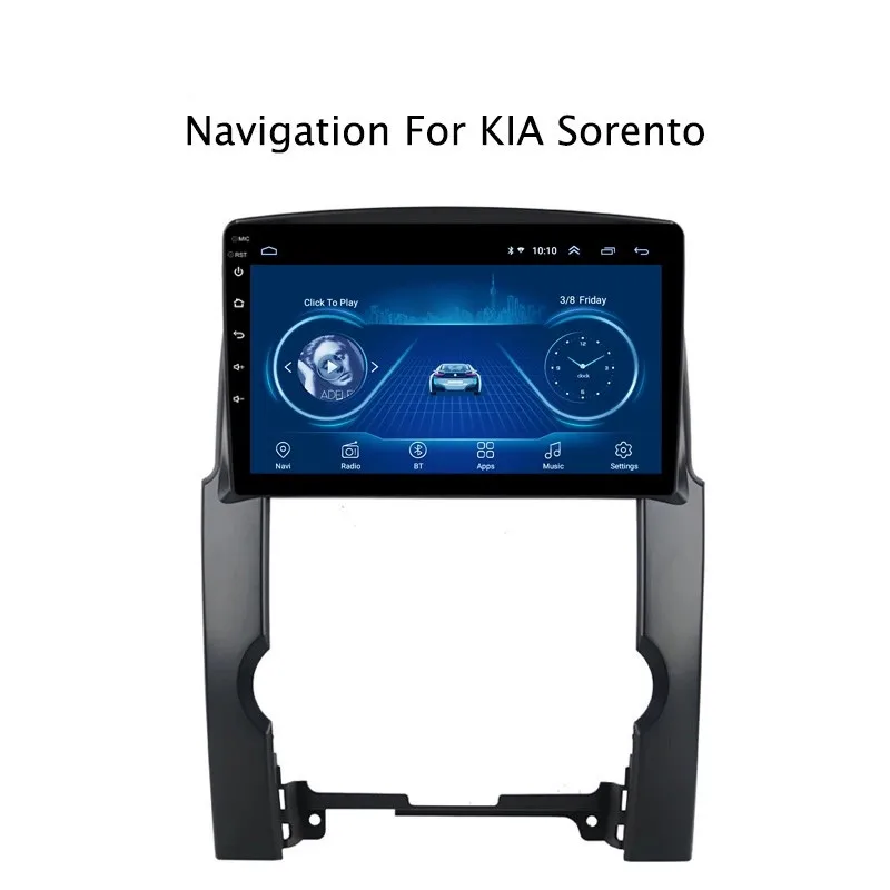 Ectwodvd 10 1 дюймов Andriod 8 Автомобильный gps навигация для Kia Sorento 2009-2012 автомобильный DVD