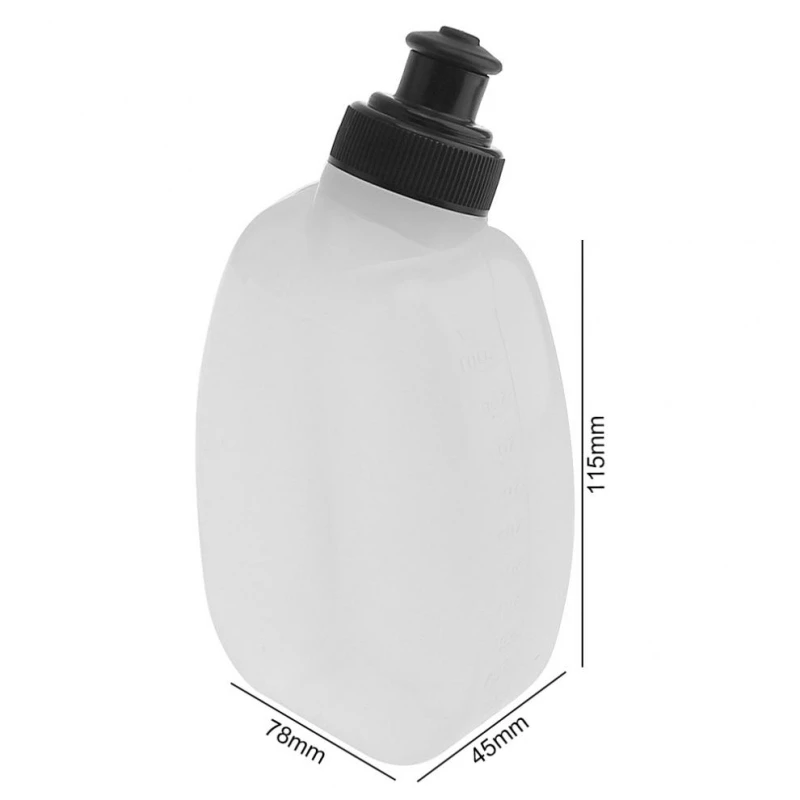 

New Portable Running Soft Water Kettle Outdoor Sports Bottle Durable Cycling Body-Building Mountaineering 170ml Water Bottle