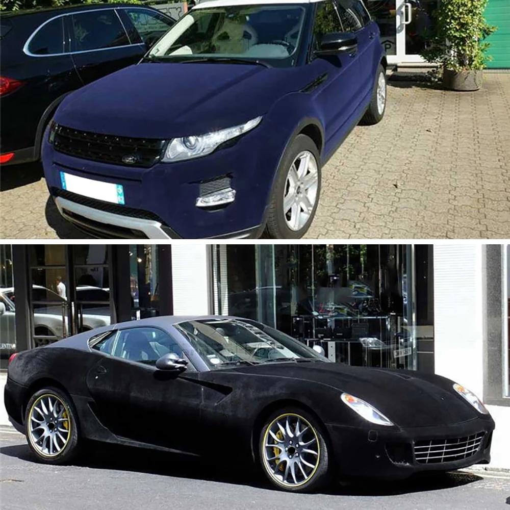 Velvet Suede Vinyl Wrap - Adhesive Car Styling Decoration Film (30x100cm)