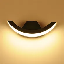 Thrisdar 8 Вт водонепроницаемый настенный светильник Открытый сад крыльцо свет алюминиевый балкон, двор отель Вилла для наружного освещения приспособление