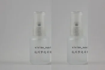 

30ml clear frosted Glass lotion bottle with clear plastic lotion pump,cosmetic packing,cosmetic bottle,packing for liquid
