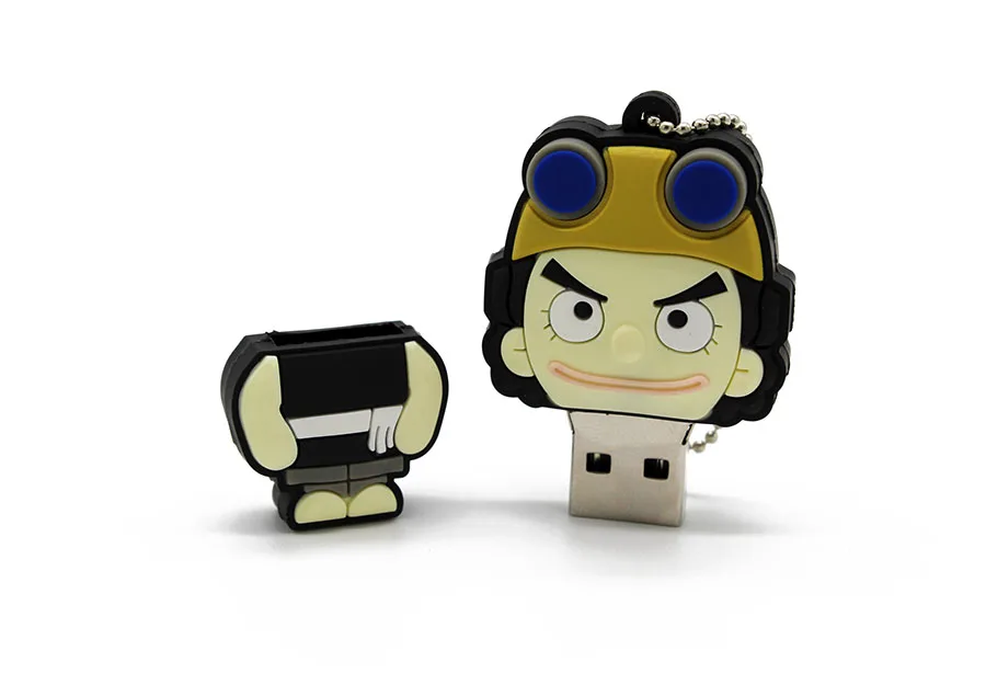 Флеш-накопитель one piece USB 4 ГБ 8 ГБ 16 ГБ 32 ГБ 64 ГБ USB 2,0 мультфильм подарок u диск