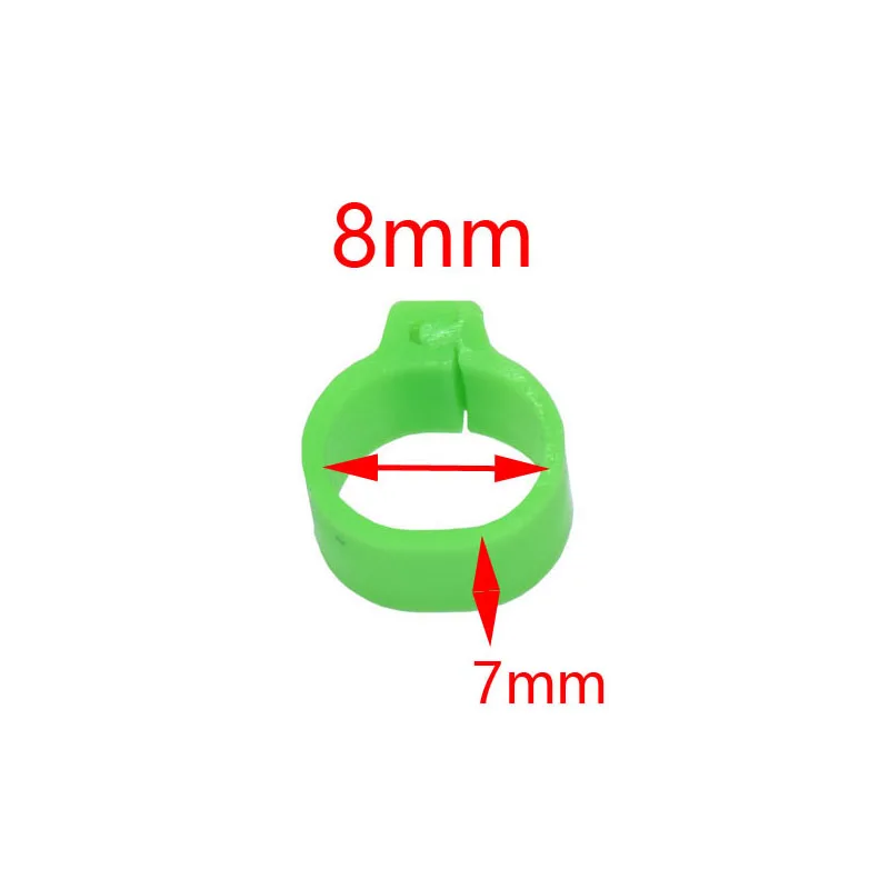 1000 шт голуби кольца 8 мм Штык идентификационное кольцо открытие голубь кольцо цвет Голубь ноги кольцо голубь учебные принадлежности