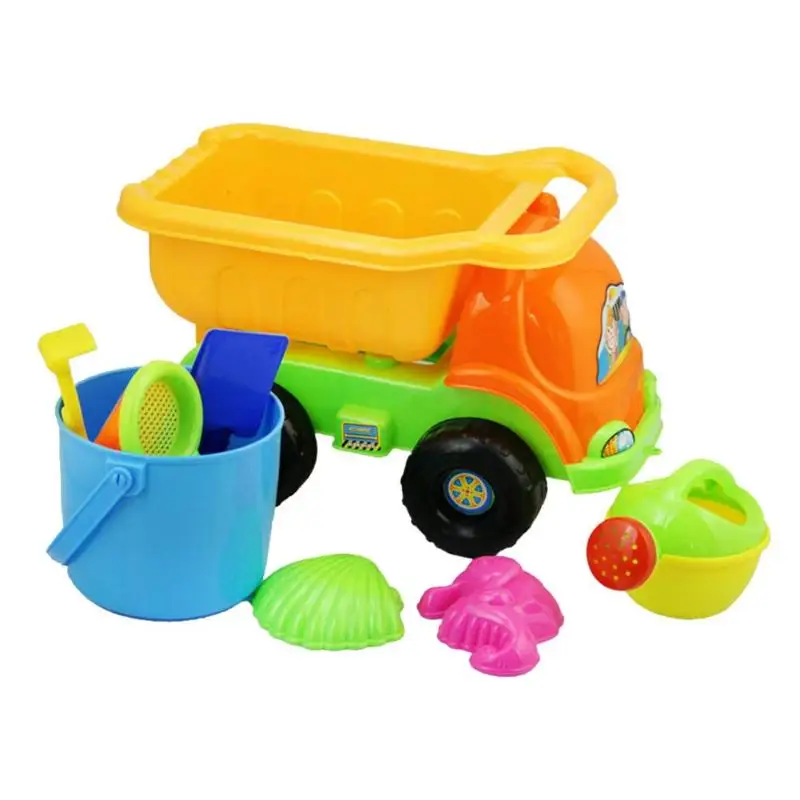 1 комплект летние пляжные песочные автомобиля Играть Игрушка песчаной воды детские игрушки Ведёрко для морского побережья комплект для