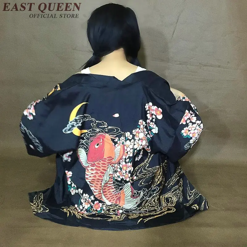 Vintage floral kimono cardigan traditional japanese kimono style dress casual loose summer cardigan free size AA2385 YQ