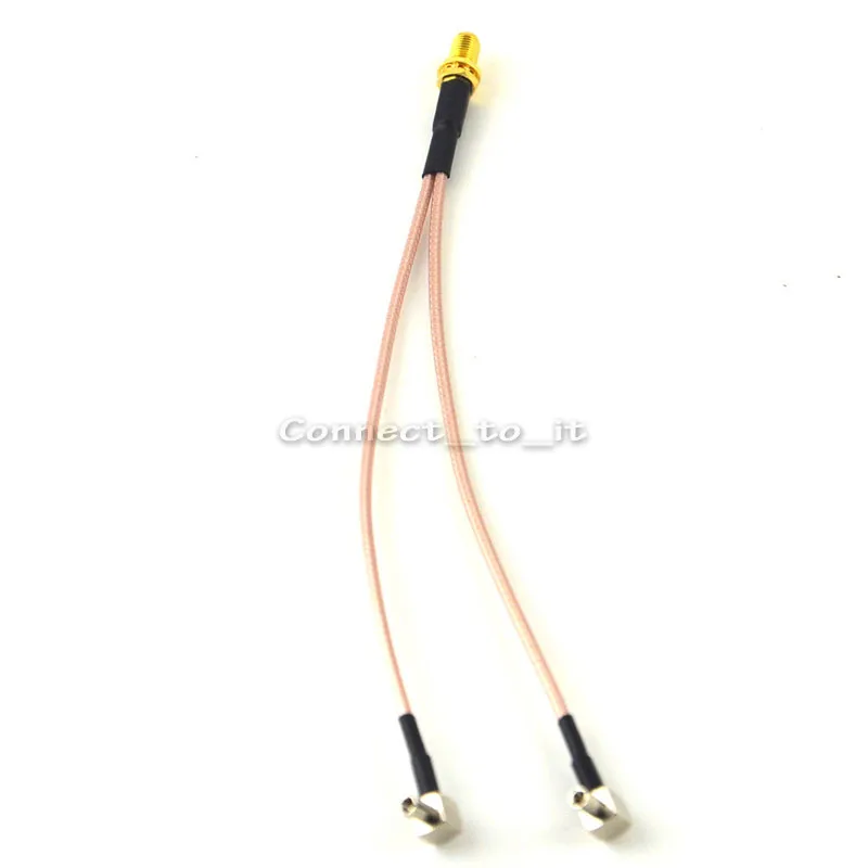 5 шт. штекер SMA Y типа 2 TS9/штекер CRC9 кабеля Pigtail RG316 RG174 15 см 20 30 см|cable splitter|female male