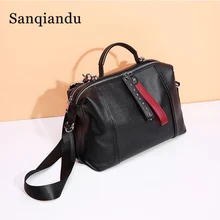 New Luxury Women Bag Genuine Leather Ladies Handbag Leather Shoulder Messnger Bags Women Hobos Bag Fashion Female Bag