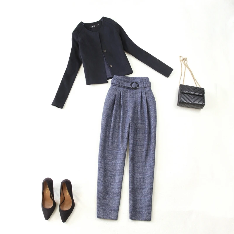 

2018 Autumn new fashion suit female ladies suit pants two sets of tide OL professional suit spring Women