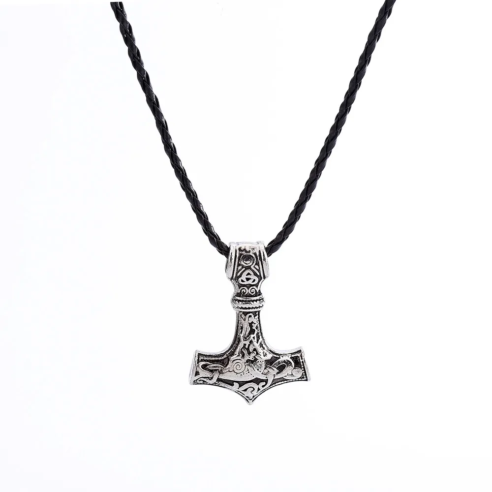 

Fantastic Nordic Thor Necklaces Hammer Viking Gothic Male Chain Necklace Jewelry Scandinavian Necklace Choker Mjolnir YHE