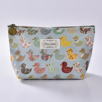 

2019 New Make Up Bags Duck Cotton Zipper Cosmetic Cases Casual Girls Clutch Bag Women Pouch Storage Item Organizer Beauty Case