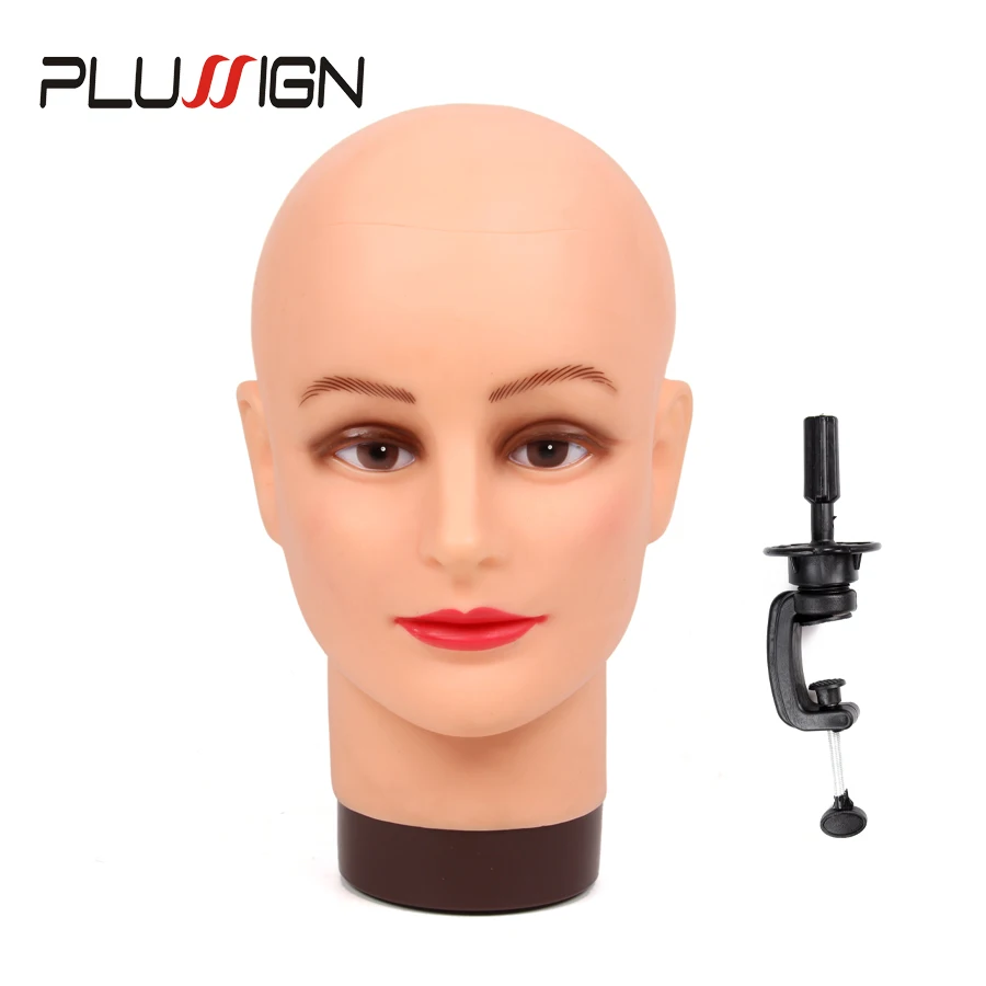 Female Mannequin Head With Table Clamp For Wigs Making Styling Display