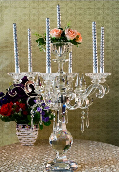 Free Shipping 7 Luxury Crystal Candle Holders Hotel Decoration Free Shipping 7 Luxury Crystal Candle Holders Hotel Decoration Wedding The Whole Production In From Home Garden On