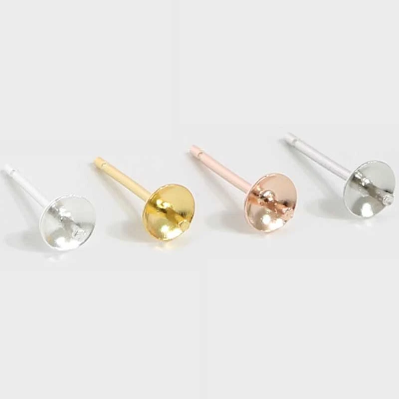 10 Packs 925 Sterling Silver Peg Bail Caps Pearls Beads DIY Jewelry Findings 10 Packs 925 Sterling Silver Peg Bail Caps Pearls Beads DIY Jewelry Findings