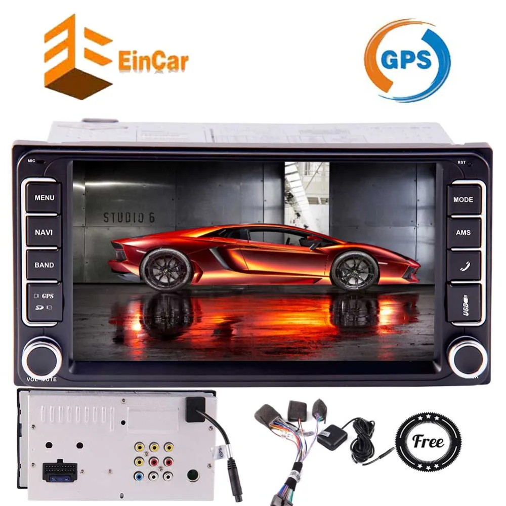 AUX IN 7 дюймов Wince Double 2 Din In Dash автомобильное радио 5 точек Мульти сенсорный GPS