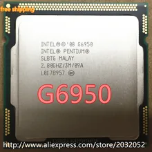 Процессор Intel Pentium G6950 g6950 2,8 ГГц 3 Мб Кэш LGA1156 двухъядерный настольный процессор 73 Вт(Рабочая