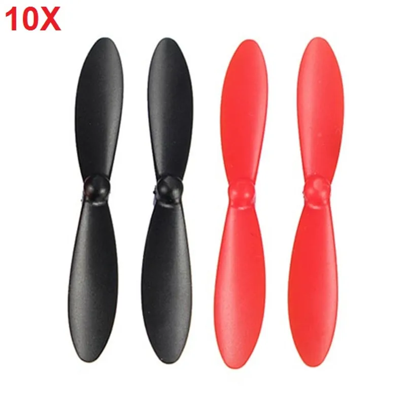 

40Pcs Eachine QX80 QX90 QX95 Propeller Prop Black&Red Hubsan X4 H107L H107C H107C Blade For RC Quadcopter
