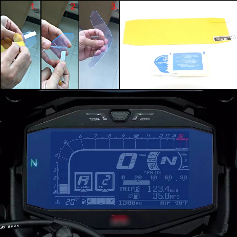 

GSX-R1000 Motorcycle Blu-ray Cluster Screen Scratch Protection Film Speedometer Cover Guard For SUZUKI 2017 2018 2019 GSXR1000